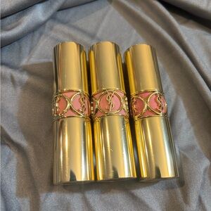 YSL Rouge Volupté lipstick bundle 3 pink lip colors discontinued lipstick set